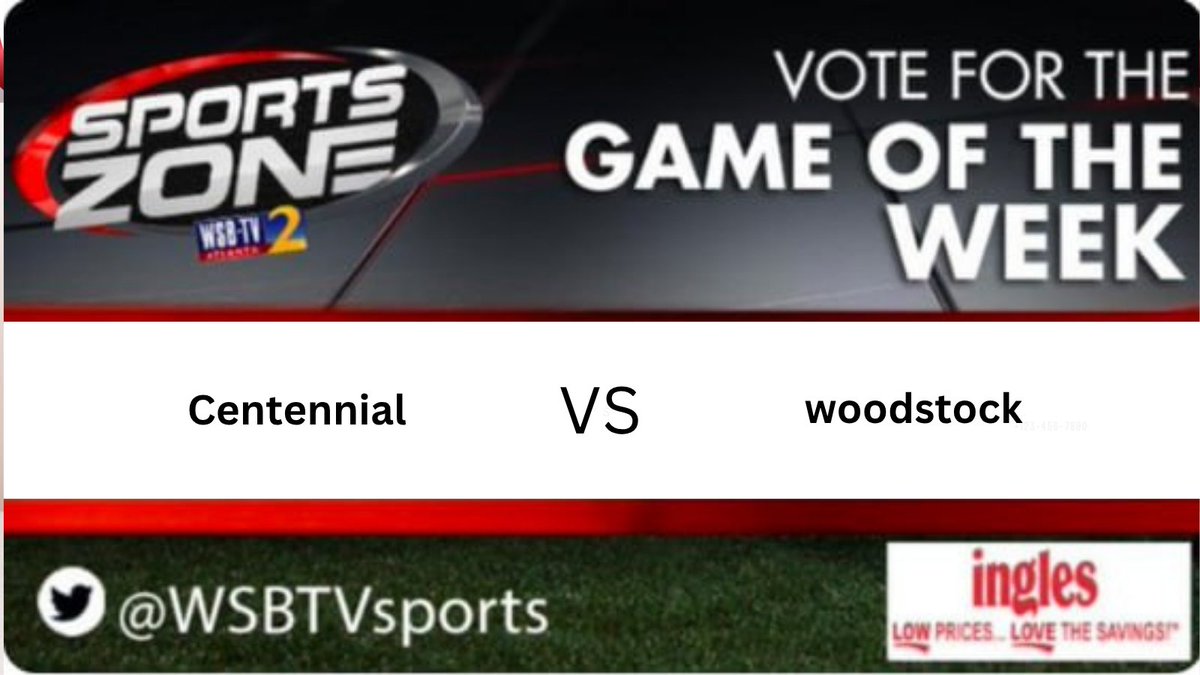 WSB-TV sports (@wsbtv_) on Twitter photo GAME of the weekΒ
SCRIMMAGEΒ
<a href="/CHSKnightsFB/">Centennial Football</a> π <a href="/WoodstockFtball/">ππππΏππππΎπ πππππ½πΌππ</a>
Friday, August 01 @ 7:30pm.
Come support your favorite team.
Watch Here: s.id/wsb-tv
<a href="/BWaters74/">Billy Waters</a> <a href="/TylerBarberaa/">Tyler Barbera</a> <a href="/TraceWashington/">Trace</a> <a href="/WoodstockHS1/">Woodstock HS</a>
<a href="/CoachAWilson/">Alex E. Wilson</a> <a href="/TreyHensonHBC/">Trey Henson</a>
<a href="/CoachAMiller/">Adam Miller</a> <a href="/_knightsknation/">KNIGHTS KNATION</a> GAME of the weekΒ
SCRIMMAGEΒ
<a href="/CHSKnightsFB/">Centennial Football</a> π <a href="/WoodstockFtball/">ππππΏππππΎπ πππππ½πΌππ</a>
Friday, August 01 @ 7:30pm.
Come support your favorite team.
Watch Here: s.id/wsb-tv
<a href="/BWaters74/">Billy Waters</a> <a href="/TylerBarberaa/">Tyler Barbera</a> <a href="/TraceWashington/">Trace</a> <a href="/WoodstockHS1/">Woodstock HS</a>
<a href="/CoachAWilson/">Alex E. Wilson</a> <a href="/TreyHensonHBC/">Trey Henson</a>
<a href="/CoachAMiller/">Adam Miller</a> <a href="/_knightsknation/">KNIGHTS KNATION</a>