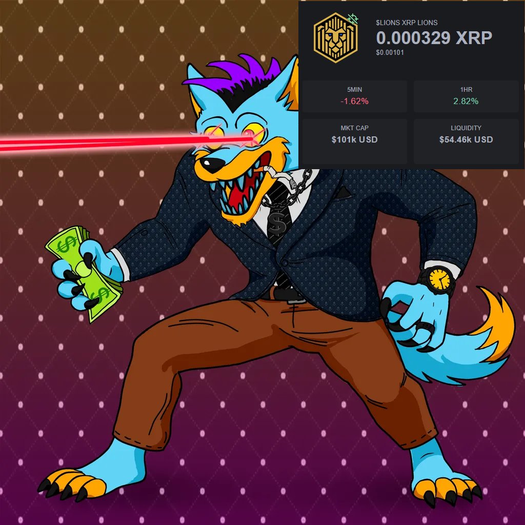 TOOTH & TOKEN (@toothandtoken) on Twitter photo 🚨Giveaway🚨
To Celebrate $LION Token Breaking 100K Market Cap we are doing a <a href="/toothandtoken/">TOOTH & TOKEN</a> Rampage "Lase Eyees Giveaway.
These NFT's come with $LION Token Rewards.
1. Follow
2. Like and Share
3. Tag 3 Friends
Token Available at:
firstledger.net/token/rGHtf1GT… 🚨Giveaway🚨
To Celebrate $LION Token Breaking 100K Market Cap we are doing a <a href="/toothandtoken/">TOOTH & TOKEN</a> Rampage "Lase Eyees Giveaway.
These NFT's come with $LION Token Rewards.
1. Follow
2. Like and Share
3. Tag 3 Friends
Token Available at:
firstledger.net/token/rGHtf1GT…