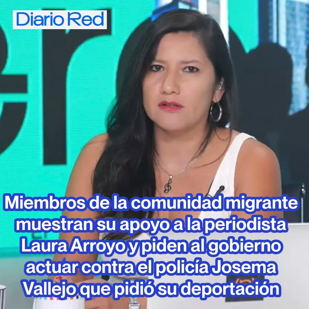 Claudia (@claudiaxcuba) on Twitter photo Me solidarizo con la hermana peruana <a href="/menoscanas/">Laura Arroyo</a> por las amenazas racistas que está enfrentando. Abrazamos su dignidad y coherencia.
Laura, no estás sola, somos una misma familia.
FELICIDADES al hermano pueblo del PERÚ por su INDEPENDENCIA de España y bien!! #OrgulloMigrante Me solidarizo con la hermana peruana <a href="/menoscanas/">Laura Arroyo</a> por las amenazas racistas que está enfrentando. Abrazamos su dignidad y coherencia.
Laura, no estás sola, somos una misma familia.
FELICIDADES al hermano pueblo del PERÚ por su INDEPENDENCIA de España y bien!! #OrgulloMigrante