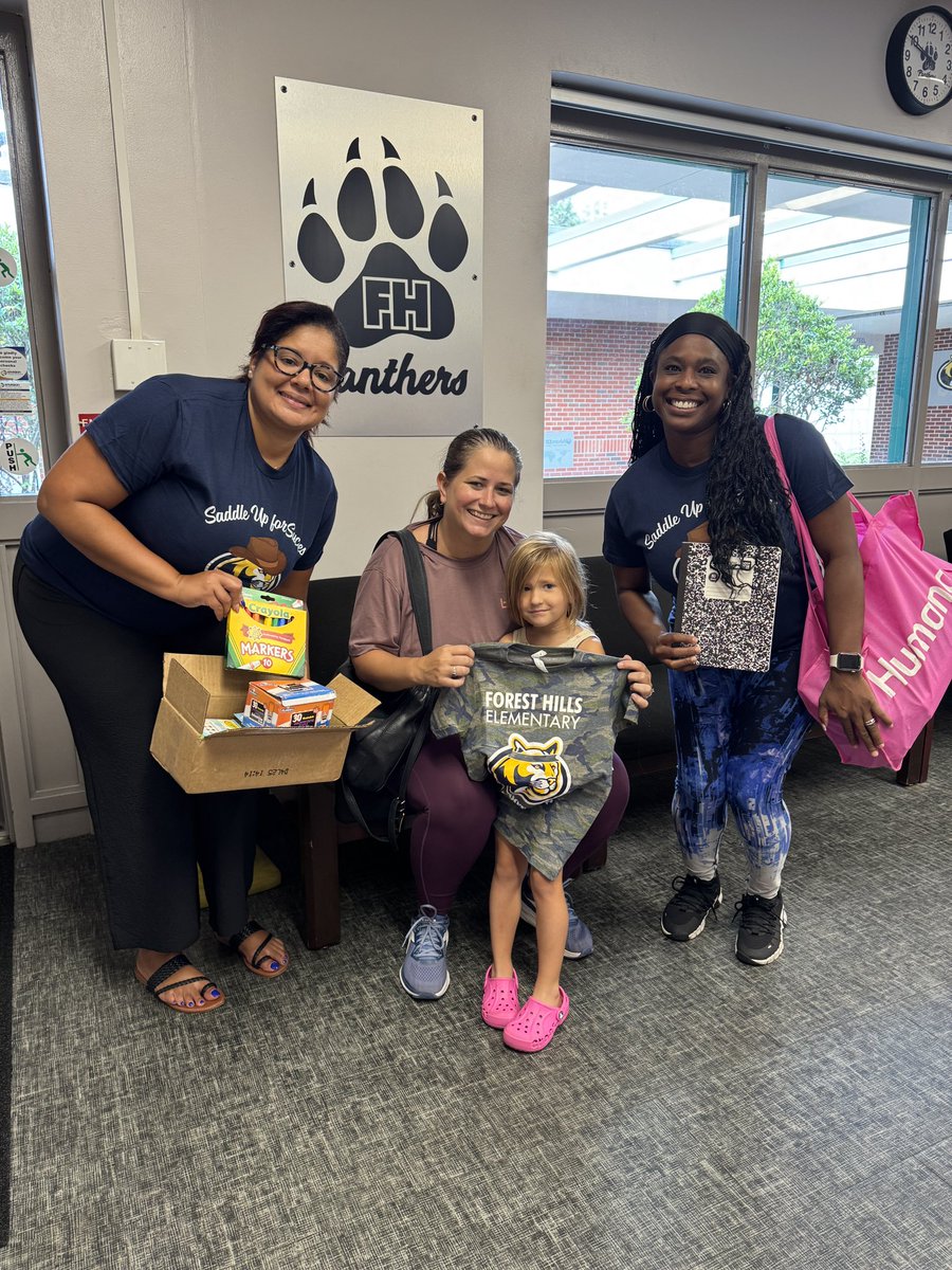 When a community member works a lemonade stand over summer to bring school supplies to their neighborhood school! It takes a village!#saddleupforsuccess