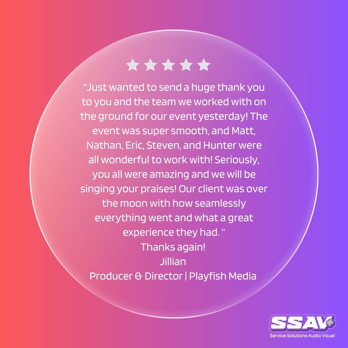 SSAudioVisual's tweet image. 🎉 Another win for the SSAV Audio Visual team! 🎉

 This is what SSAV Audio Visual is all about: smooth execution, great people, and exceptional service. 👏💡🎤

#SSAVAudioVisual #AVTeamwork #EventSuccess #ClientLove #BehindTheScenes #AVPros #SSAVServiceFirst