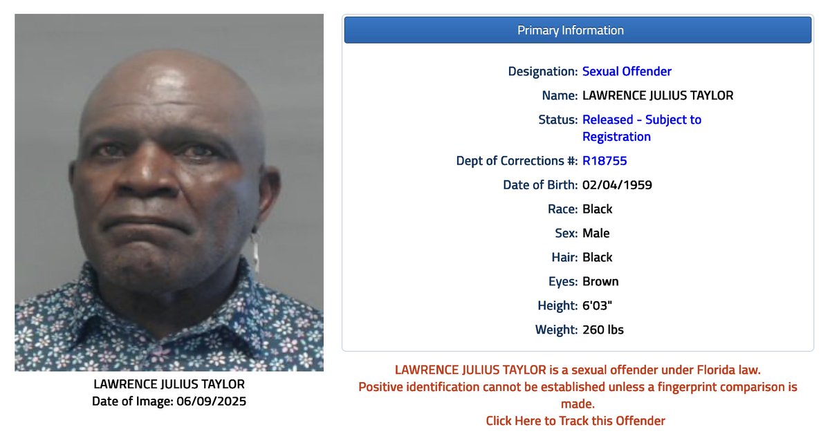 Today, Donald Trump launched a program for kids at the White House alongside disgraced footballer Lawrence Taylor, a registered sex offender who raped a 16-year-old girl.

He's not even hiding that fact that he's okay hanging out with sexual predators that target underage girls.