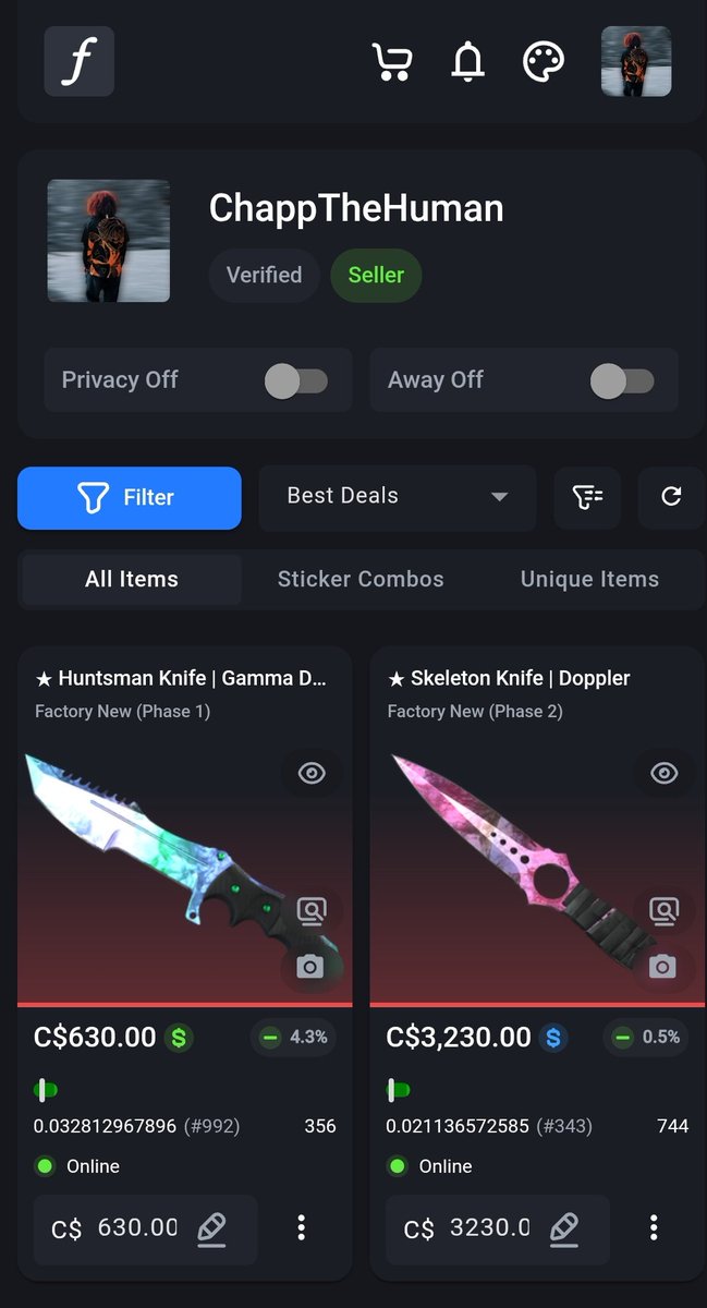 ChappTheHuman's tweet image. And now I just sit and wait #csfloat #CSskins