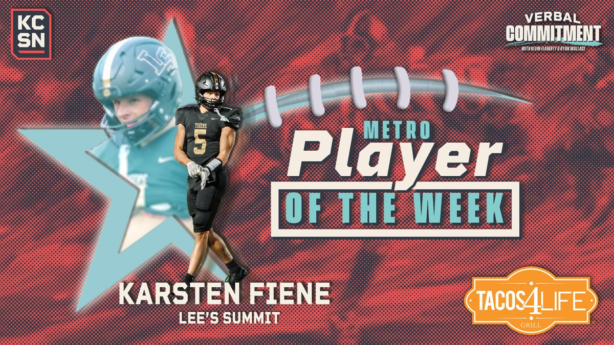 🏈 METRO PLAYER OF THE WEEK 🌮
Congratulations to our <a href="/Tacos4LifeGrill/">Tacos4Life</a> Metro POW, big-play wideout <a href="/FieneKarsten/">Karsten Fiene</a>. 
The senior star says he and his <a href="/lstigerfootball/">lstigerfootball</a> squad deserve to be discussed among the city's best entering 2025, and they're eager to show why in a few weeks.