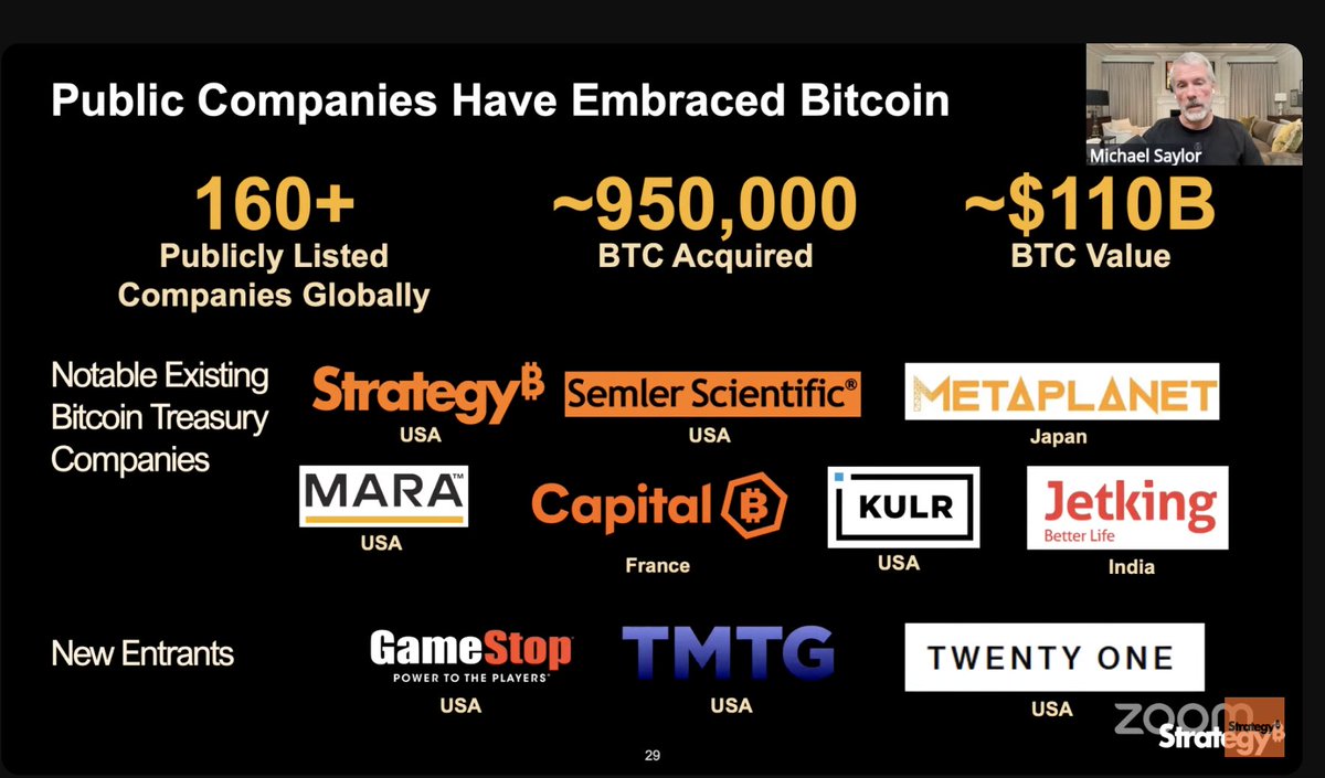 The $MSTR Q2 presentation includes reference to $MARA and $MTPLF as  