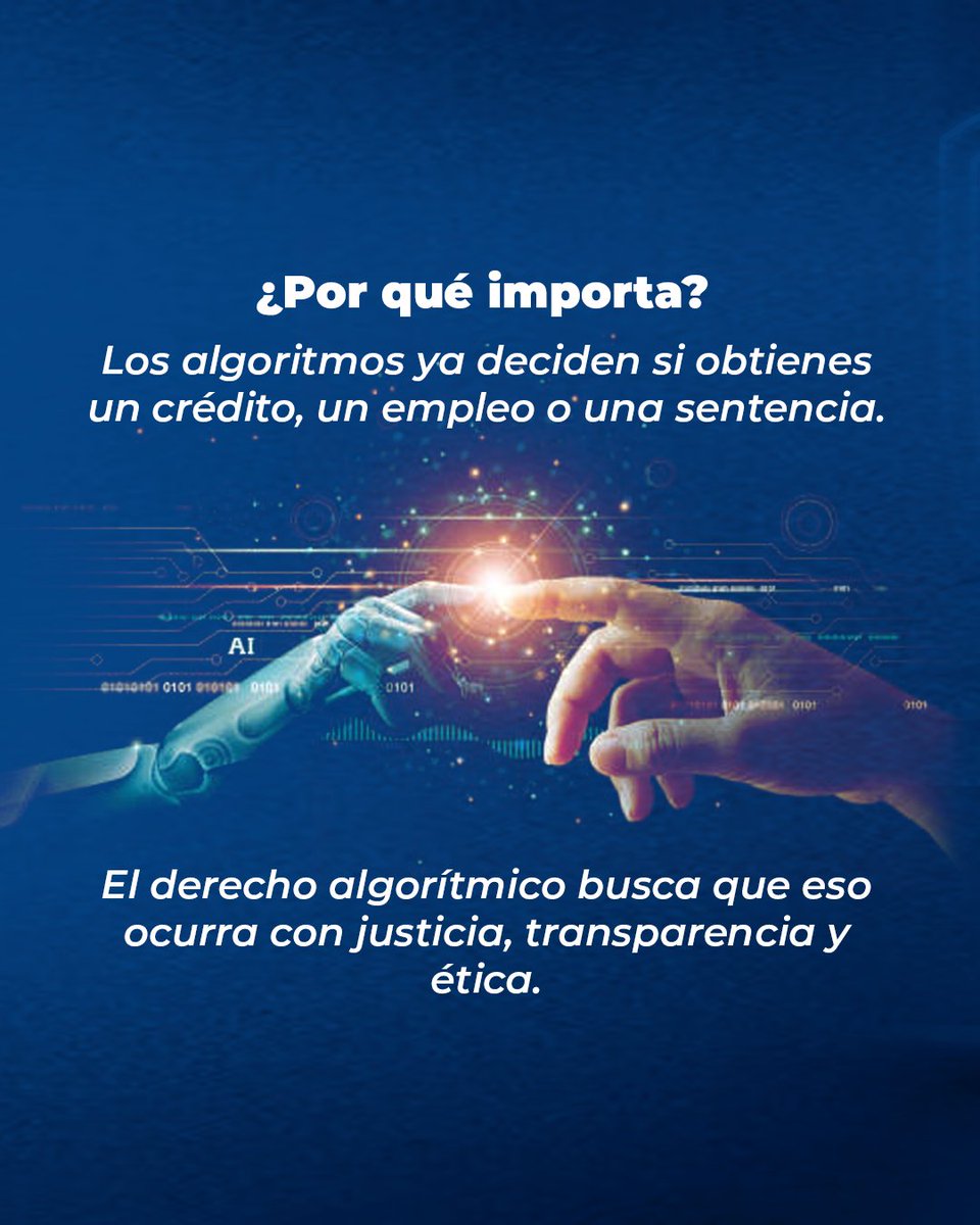 El derecho algorítmico busca que el código no pase por encima de los derechos humanos. ⚖️💻 Una rama del derecho que apenas comienza, pero que será clave para el futuro digital que ya vivimos.

#NATICUM #DerechoAlgorítmico #LegalTech #JusticiaDigital #IAyDerecho