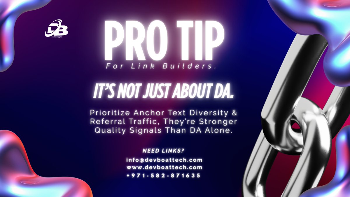 boat_dev's tweet image. Focus on creating valuable content and tracking real link performance not just scores.

Follow @boat_dev  for more tips!

#LinkBuilding #BacklinkQuality #AnchorText #ReferralTraffic #SEO2025 #ContentMarketing