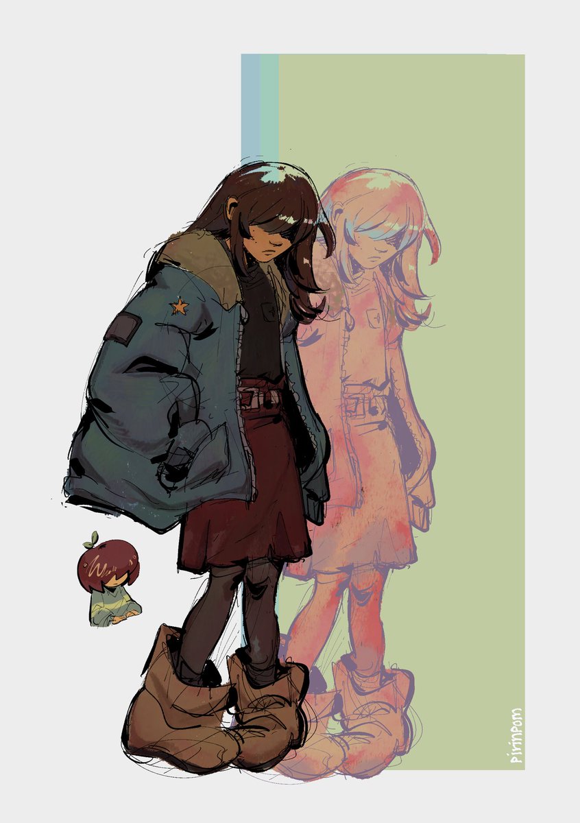 pirinpom's tweet photo. apl 🍎🍏 #deltarune https://t.co/V28xdtuLap