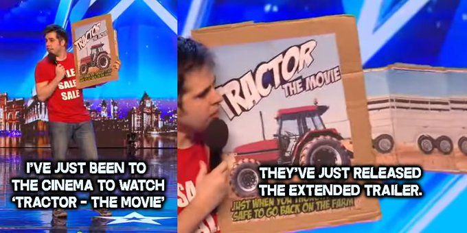 I've just been to the Cinema to see 'Tractor- The Movie'.
They've just released the extended trailer.