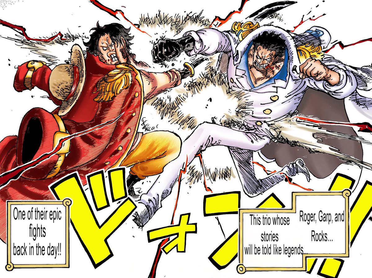 #ONEPIECE1156 
Garp won this battle btw, Roger is officially a fraud 😂✌️