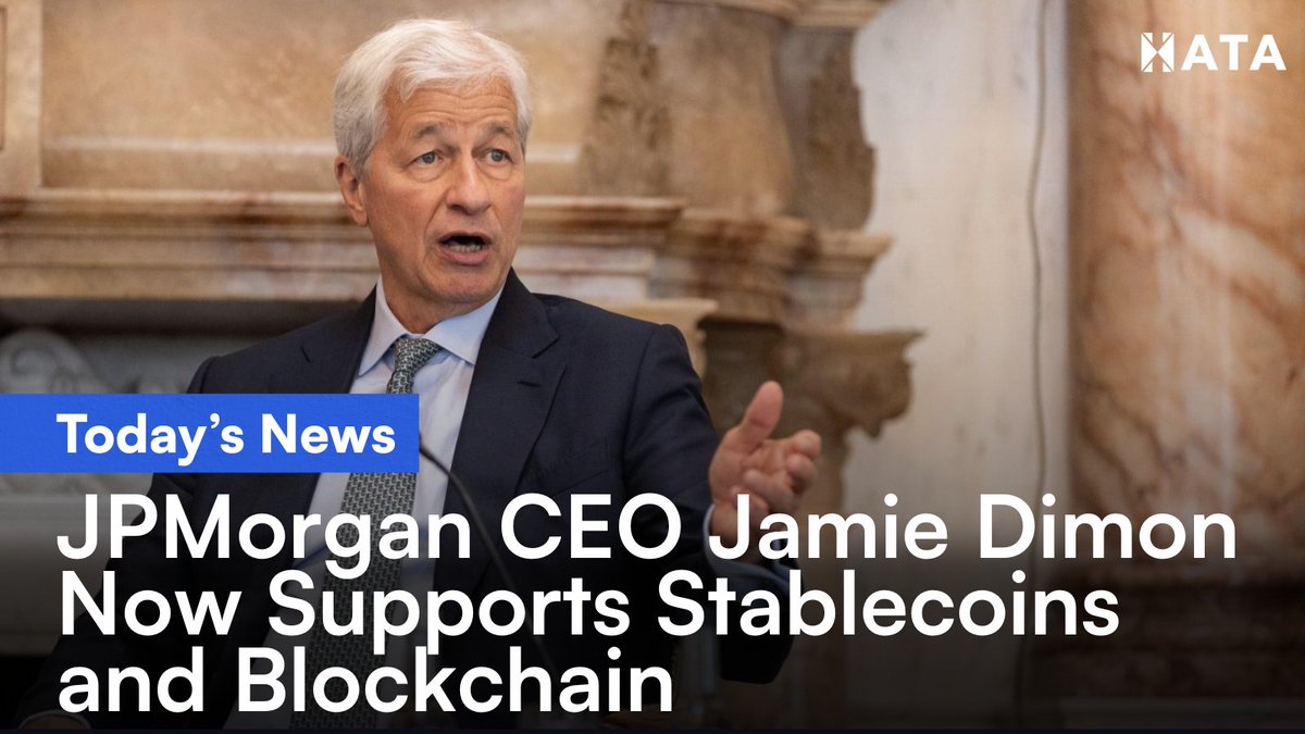 🚨NEWS : Jamie Dimon once called Bitcoin a “fraud.” Now #JPMorgan is : 🪙  Issuing a stablecoin 🤝 Partnering with Coinbase 💰 Exploring BTC-backed  loans 2017: “Fraud” 2018: “Worse than tulips” 2024: “