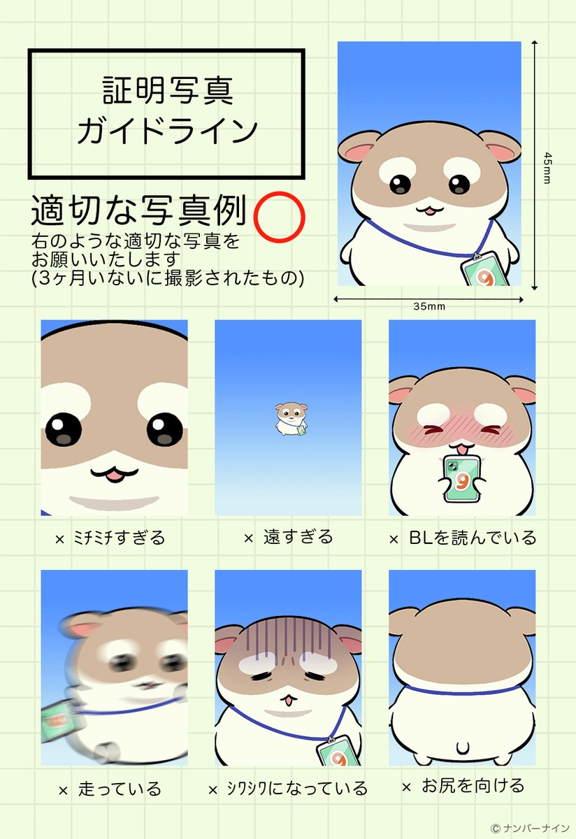 今日から8月ﾑﾁね〜🍉パスポートとる方🌏へ！
ﾑﾁから学ぶ証明写真ガイドラインをﾄﾞｳｿﾞ‼️