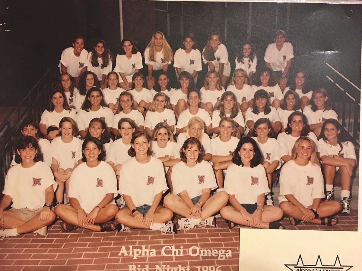 SallyTiger's tweet photo. August 1996! One year away from 30 years ago. My pledge class. Crickle crack crazy. #clemson #clemsonalumni #alphachiomega https://t.co/OKjs4QZaRF