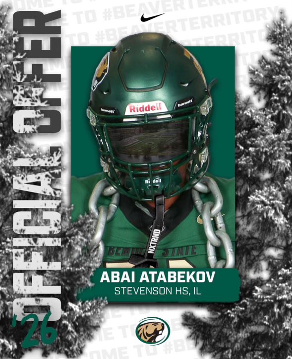 After a great conversation with <a href="/CoachFord_DC/">Joe Ford</a> I’m blessed to receive my first scholarship offer from Bemidji State University. I’m extremely grateful for this opportunity. <a href="/SHSpatFB/">SHS Patriot FB</a> <a href="/PrepRedzoneIL/">Prep Redzone Illinois</a>
