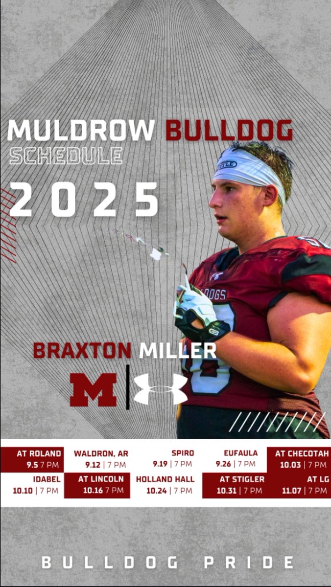 Braxton Miller (@braxtonmiller58) on Twitter photo About that time again! <a href="/MHS_Ftb_Dogs/">Muldrow Bulldogs Football</a> <a href="/CoachNickDavis/">Nick Davis</a> <a href="/CoachSCDub/">Spencer Wheeler</a> <a href="/JHow6401/">Coach Howlett</a> About that time again! <a href="/MHS_Ftb_Dogs/">Muldrow Bulldogs Football</a> <a href="/CoachNickDavis/">Nick Davis</a> <a href="/CoachSCDub/">Spencer Wheeler</a> <a href="/JHow6401/">Coach Howlett</a>