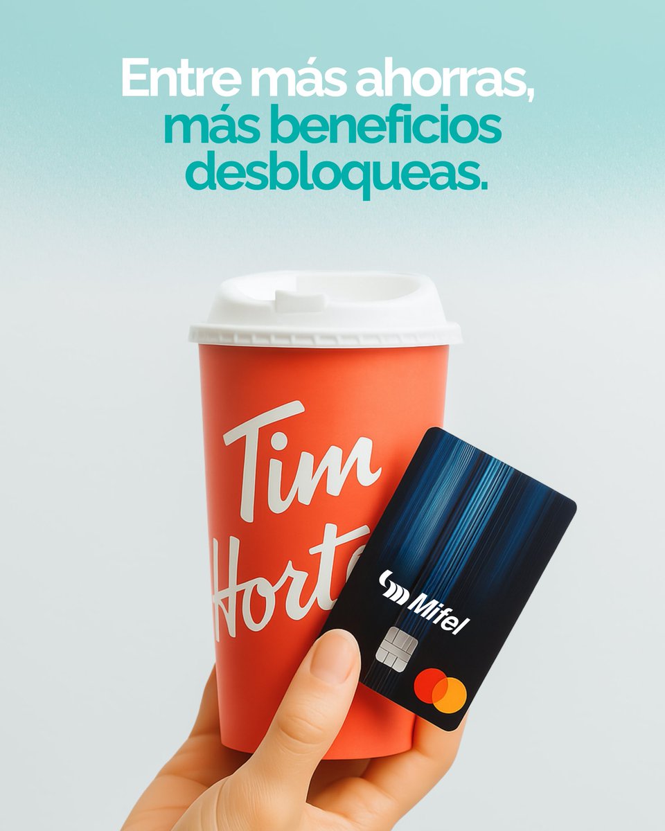 BancaMifel's tweet photo. Ahorra para que cuando el antojo llame, tú digas: “¡Sí se puede!” ☕️

Con la Cuponera Digital Mifel disfrutarás de descuentos exclusivos....¿se te antoja un descuento en Tim Hortons? 

#Banco #Mifel #Cuentadigital #Cupo https://t.co/oTFJhEtHWo