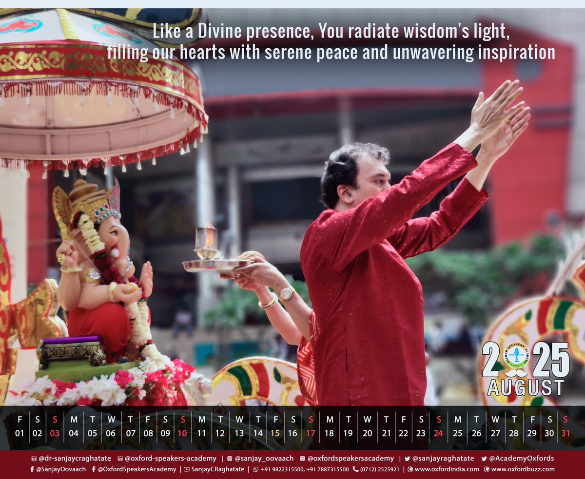 sanjayraghatate's tweet photo. Look into your goodself to find a robust AUGUST

Sharing the AUGUST page of the traditional yearly calendar 2025, gifted to me by my loving Angels on my Birthday 2024 https://t.co/gNCSDVL1Fh