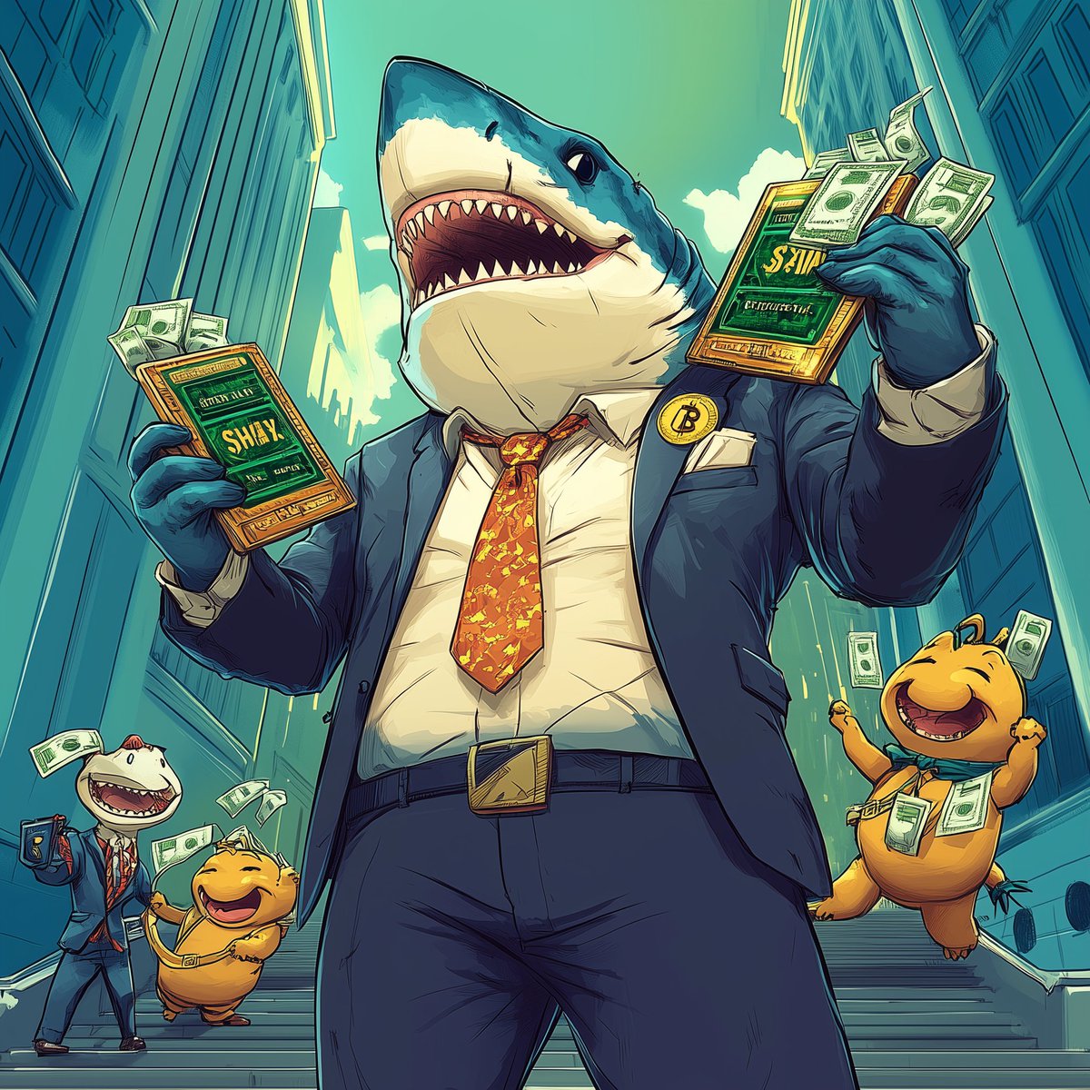 SigmaShark6982's tweet photo. 🐸 Pepe  
🐶 Doge  
🦍 Harambe  
🦈 SigmaShark

Only one wears a suit and trades with purpose.  
Guess who 😎  

👉 Join Telegram: https://t.co/ix3QHuZrdk  
👉 Check Dexscreener: https://t.co/eknMaH4uUl  
👉 Join TikTok: https://t.co/7ckzRxumrP  

#CryptoZoo #SigmaShark https://t.co/JZhv6bgWoE