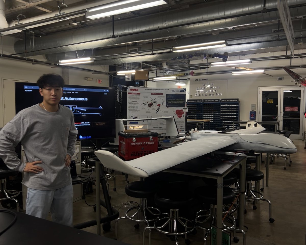 jasonzychen's tweet photo. We don’t build drones. We move human organs. Biologics. Defense-critical supplies. Fast.

Seven months ago, I scribbled a lopsided airplane in my notebook on a  late‑January night. No CFD, no FEA - just a rough sketch and a “what  if…?”

Today: we’ve flown three prototypes (yes, including snow days), and built a team that shows up with a clear path forward.

We didn't only aim for perfection. We tried to be fast, honest, and  effective. When the payload is a human organ or a vial of biologics, “move fast” isn’t a motto - it’s the requirement.

@haastautonomous is not an OEM. We provide full-stack service solution using autonomous aircraft to move high-value, low-volume payloads: human organs, biologics, and defense-critical supplies.

What’s next? Scaling  what we’ve proven works. More designs. More flights. More data. More lives and missions that don’t have to wait for a helicopter/jet slot or a jammed highway.

If you move critical stuff and the current system makes you wait, let’s talk.

Learn more at https://t.co/9IaFH7n2GZ