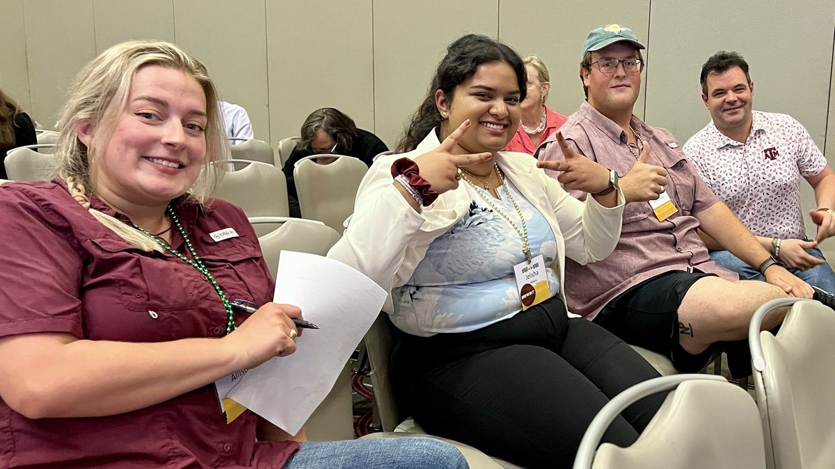 Rossi's Hort Crop Physiology Lab ππππ« (@tamuhortphyslab) on Twitter photo Super fun trivia night and awards ceremony <a href="/ASHS_Hort/">ASHS</a>! Proud moment for <a href="/tamuhort/">Texas A&M Horticultural Sciences</a> as we brought home several awards π including a gold medal for best undergraduate poster presentation by our very own Ray Gonzalez! π
Gig βem Aggies! ππΌπ± #HortProud #StudentSuccess #GigEm Super fun trivia night and awards ceremony <a href="/ASHS_Hort/">ASHS</a>! Proud moment for <a href="/tamuhort/">Texas A&M Horticultural Sciences</a> as we brought home several awards π including a gold medal for best undergraduate poster presentation by our very own Ray Gonzalez! π
Gig βem Aggies! ππΌπ± #HortProud #StudentSuccess #GigEm
