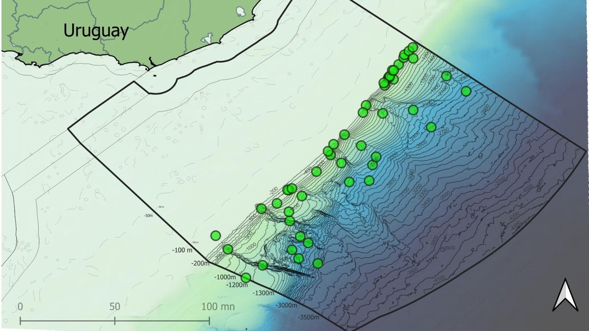 GVIllaOK's tweet photo. @biancoricci @cuecehabas Ahí queda un mapa con los puntos previstos de inmersión en la campaña #UruguaySUB200 y un mapa del maritorio uruguayo, para dar referencia. https://t.co/iXyaW4E4Zk