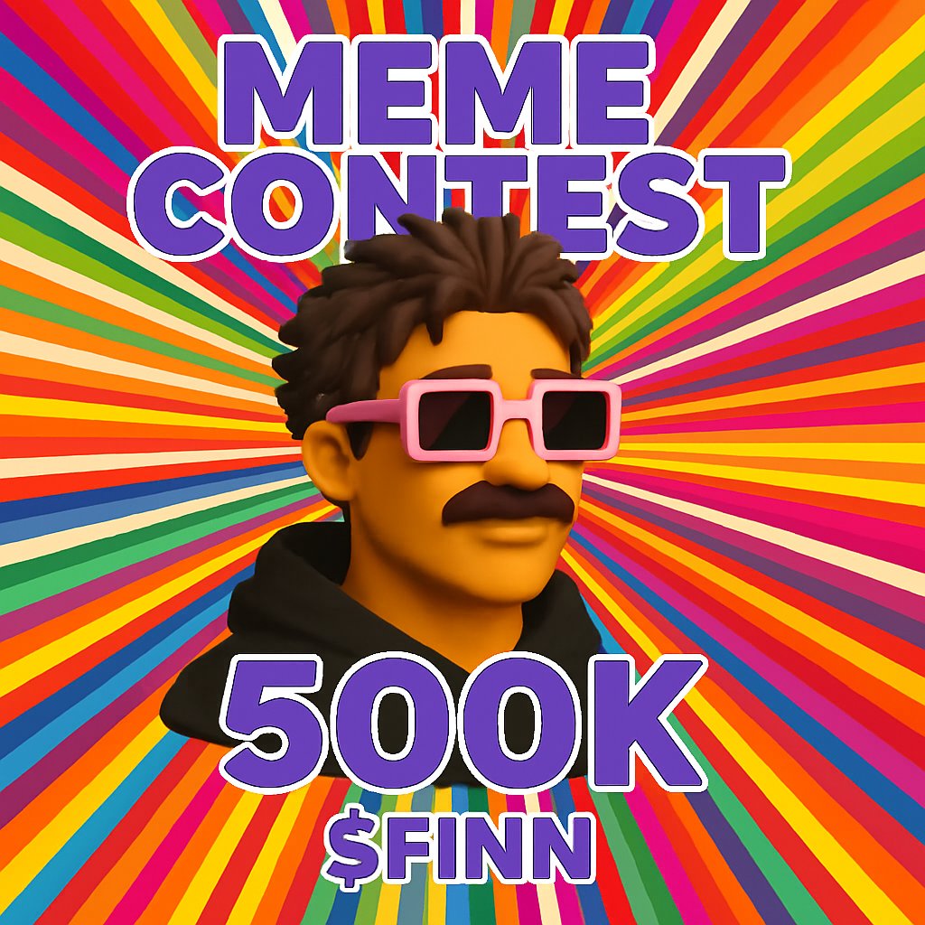 im bored so lets do a meme contest for 500k $FINN

drop your best $FINN meme below and i will pick a winner in 24 hours
 
like + repost+ post your meme below