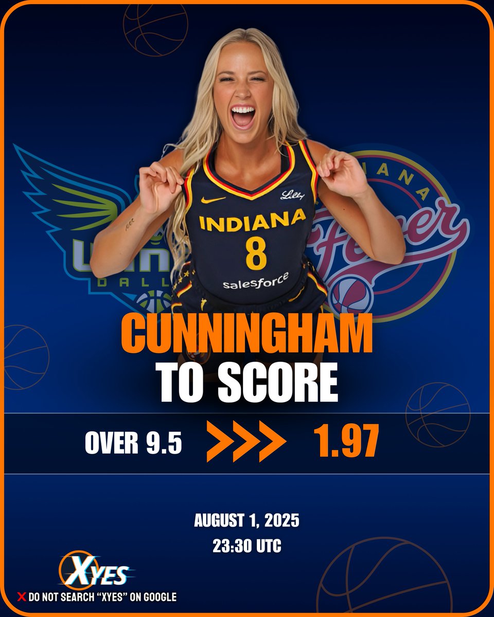 XYesofficialES's tweet photo. ๐ฅ ยกPropuestas de Jugador Destacadas!
ยกApostamos por Sophie Cunningham para anotar 9.5 o mรกs puntos contra los Dallas Wings con una cuota de 1.97! ๐
ยฟSerรก la estrella del marcador esta noche? ๐ฅ
#PropsDeWNBA #SophieCunningham #XyesSports #PlayerPick https://t.co/cieK5J3r2P