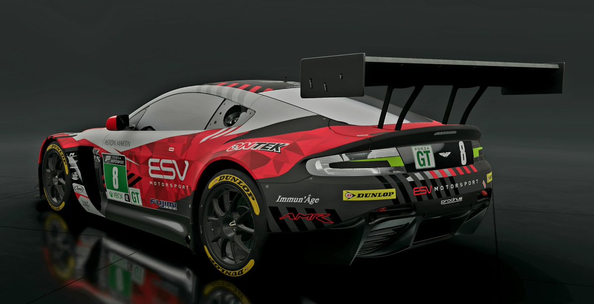 ESV_Phoenix's tweet image. Hell yeah! @MEAOnlineRacing is back! And that means more liveries! 
@ESV_Motorsport will be seeing @ESV_Boberts and @ESV_Green in the Aston Martin V12 Vantage GT3 this week with a fresh Livery.

#PhoenixDesign 
@ForzaMotorsport 
@GridFinder