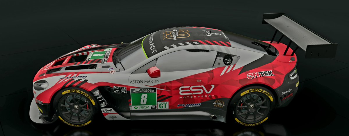 ESV_Phoenix's tweet image. Hell yeah! @MEAOnlineRacing is back! And that means more liveries! 
@ESV_Motorsport will be seeing @ESV_Boberts and @ESV_Green in the Aston Martin V12 Vantage GT3 this week with a fresh Livery.

#PhoenixDesign 
@ForzaMotorsport 
@GridFinder
