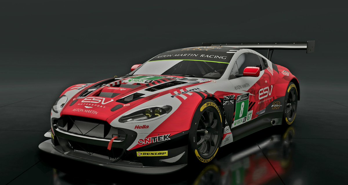 ESV_Phoenix's tweet image. Hell yeah! @MEAOnlineRacing is back! And that means more liveries! 
@ESV_Motorsport will be seeing @ESV_Boberts and @ESV_Green in the Aston Martin V12 Vantage GT3 this week with a fresh Livery.

#PhoenixDesign 
@ForzaMotorsport 
@GridFinder