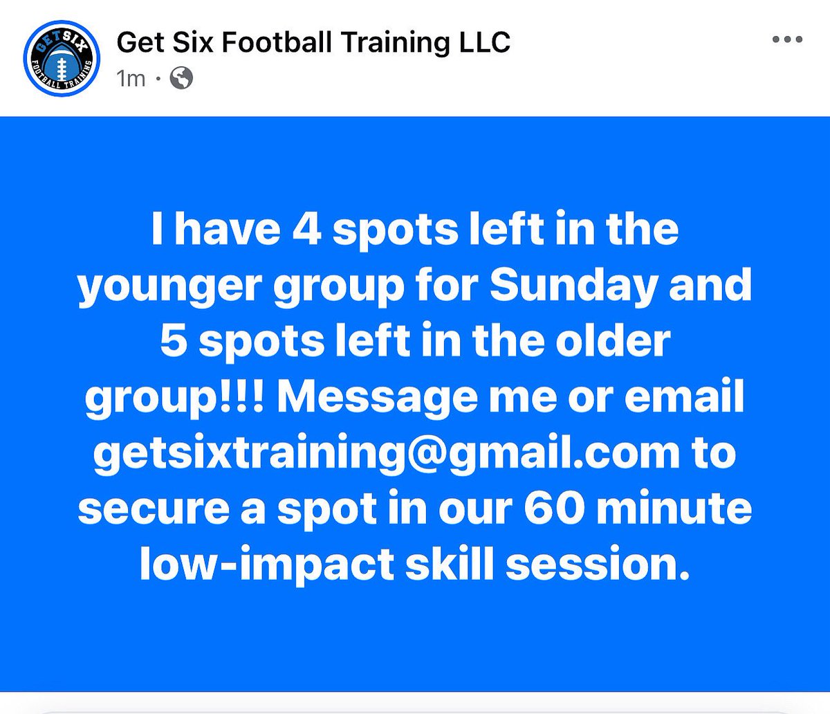 Get Six Football Training (@getsixtraining) on Twitter photo 