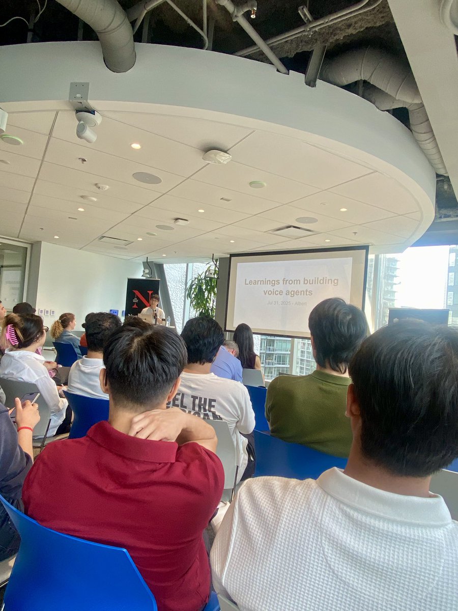 Lisa Tanh 陳名利 (@lisali_t) on Twitter photo Happening now ✨
Full house at <a href="/vancouverdev_/">vancouver.dev</a>‘s event on deploying AI into production systems: what works, what breaks, and what scales.
Really enjoyed hearing the startup stories from Unblocked and Greenline (acquired) founders and excited for the lightening talks / demos by Happening now ✨
Full house at <a href="/vancouverdev_/">vancouver.dev</a>‘s event on deploying AI into production systems: what works, what breaks, and what scales.
Really enjoyed hearing the startup stories from Unblocked and Greenline (acquired) founders and excited for the lightening talks / demos by