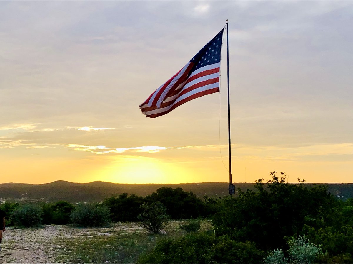 Beautiful rural sunset.