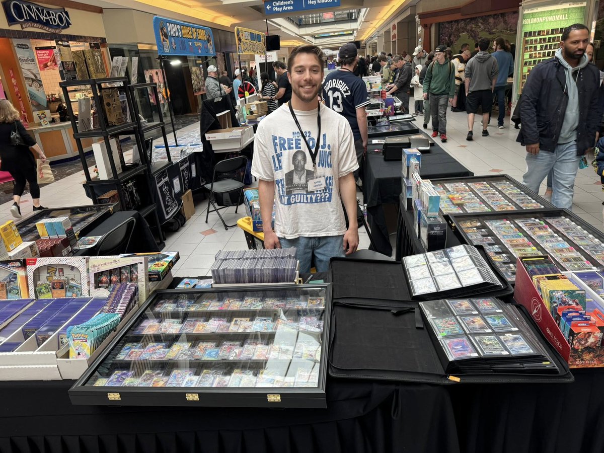 cardboardpromotions (@cardshowsma) on Twitter photo It's going to be fun Saturday -- free admission, 96 vendor table card show at the
<a href="/SolomonPondMall/">Solomon Pond Mall</a> , nice mix of #Pokemon & #sportscards, 4 autograph guests including 2 free ones (the 1st photo is some of the stuff we'll have for the autograph guest) lot of new vendors with It's going to be fun Saturday -- free admission, 96 vendor table card show at the
<a href="/SolomonPondMall/">Solomon Pond Mall</a> , nice mix of #Pokemon & #sportscards, 4 autograph guests including 2 free ones (the 1st photo is some of the stuff we'll have for the autograph guest) lot of new vendors with