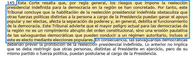 Juan Pappier (@juanpappierhrw) on Twitter photo La <a href="/CorteIDH/">Corte Interamericana de Derechos Humanos</a> ha sido clara sobre los riesgos a la democracia que implica la reelección presidencial indefinida, como la que está aprobado El Salvador en este momento: La <a href="/CorteIDH/">Corte Interamericana de Derechos Humanos</a> ha sido clara sobre los riesgos a la democracia que implica la reelección presidencial indefinida, como la que está aprobado El Salvador en este momento: