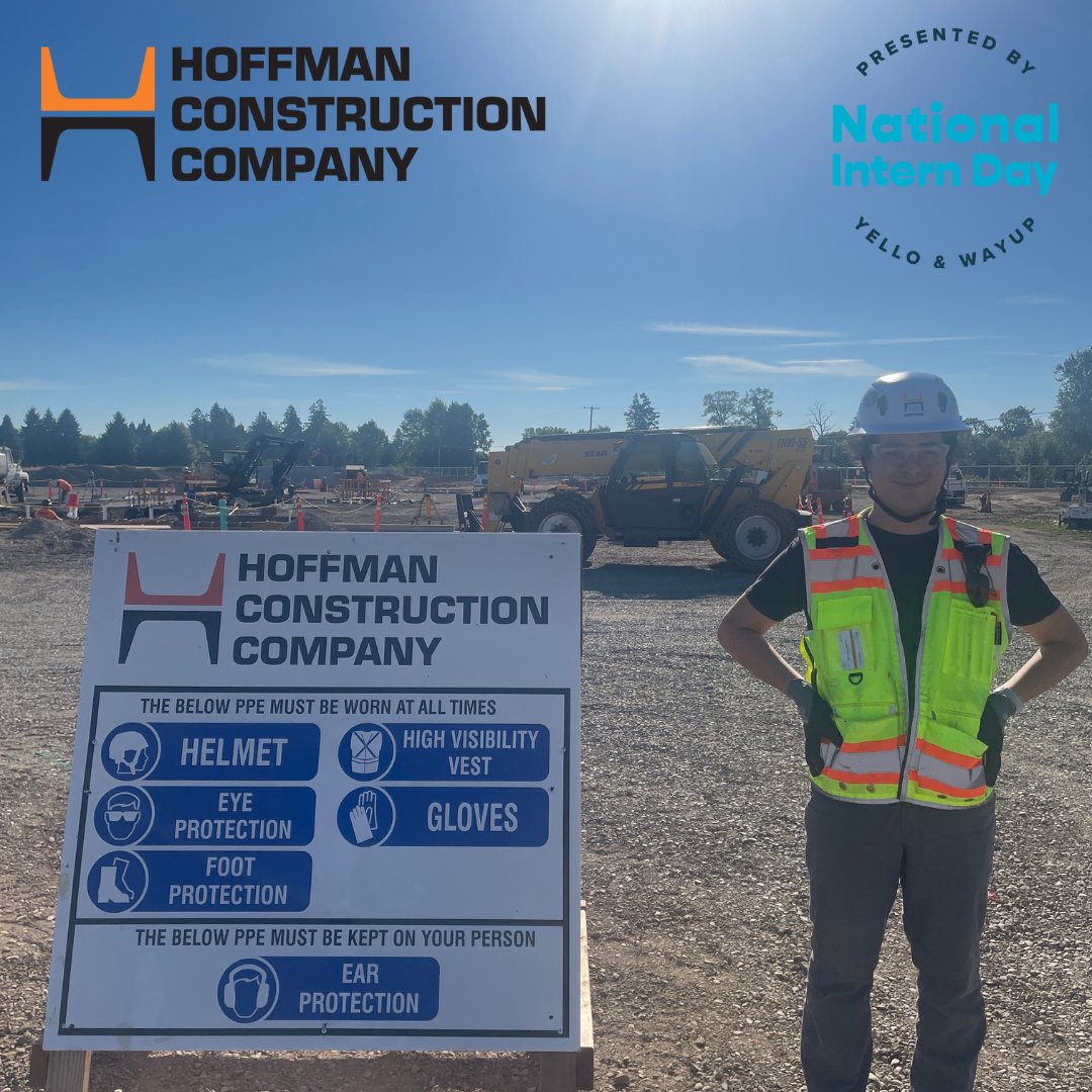 Meet Augie - a project engineer intern who didn’t have to travel far to find a great opportunity. As a Construction Engineering Management student at @oregonstate, he landed a spot right in his own backyard: Hoffman’s Benton County Courthouse project. #NationalInternDay #NID