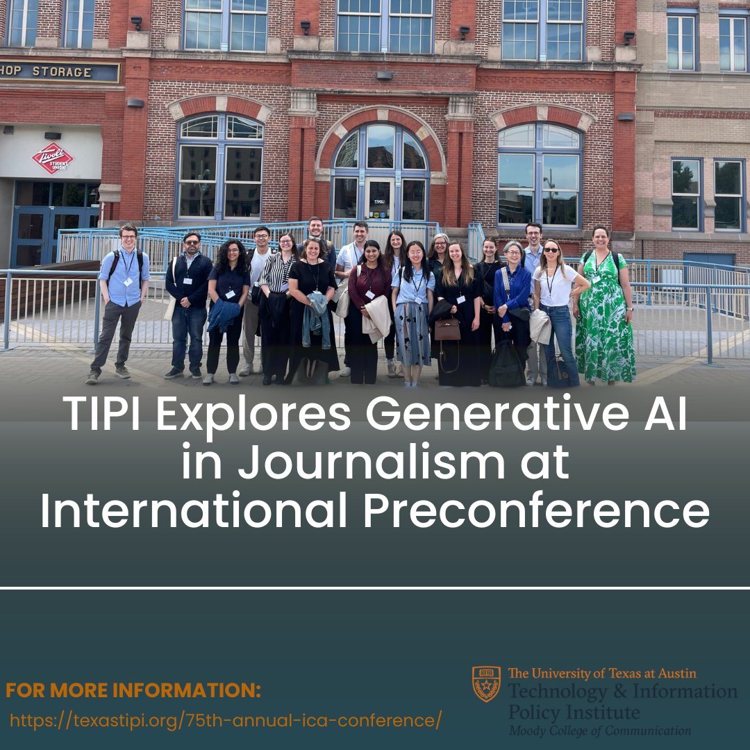 Our very own Silvia DalBen Furtado and Tina Lassiter recently shared their research on how journalists feel about using AI in the newsroom. They presented their study preconference, a fantastic global gathering of scholars. #TIPI #AI #GenerativeAI #Research #Technology