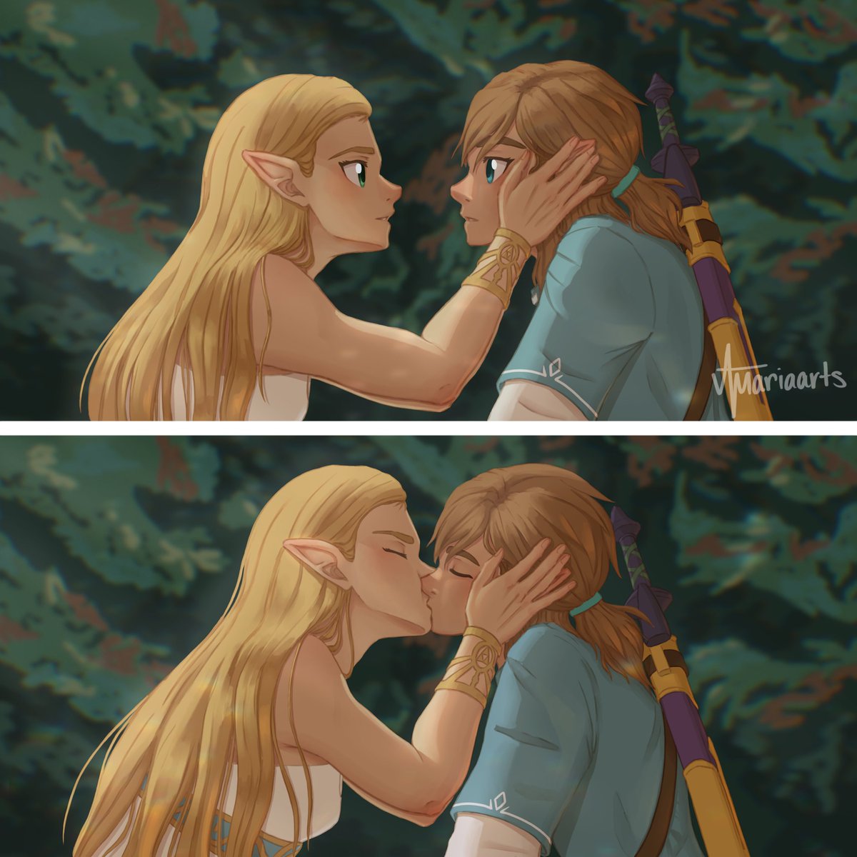 is this a dream come true? 🩵 #zelink #botw