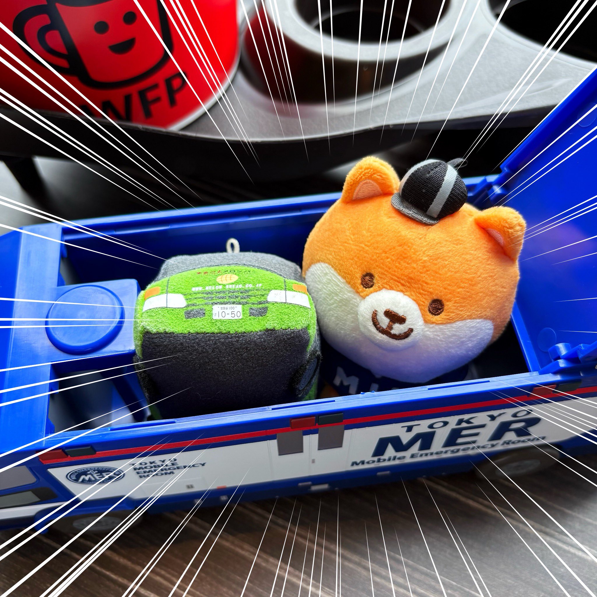 ERカー型ポップコーンBOX 新品未使用 新品 未使用 TOKYO MER～走る緊急救命室 ERカー型ポップコーン