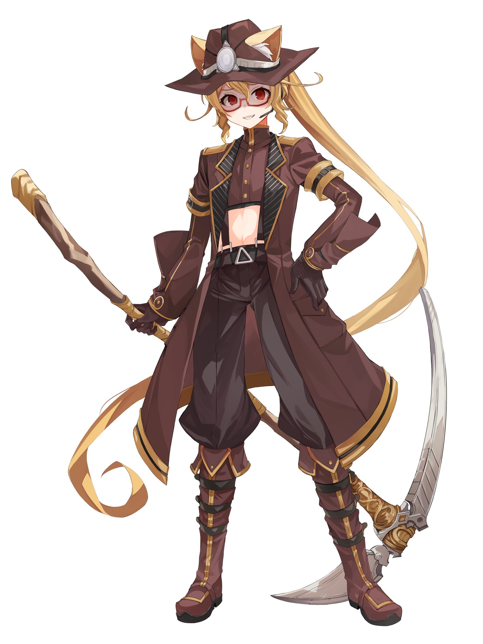 アニメスタイル キャラクターイラスト 2L判サイズ キャラクターイラスト 横長サイズ一枚絵