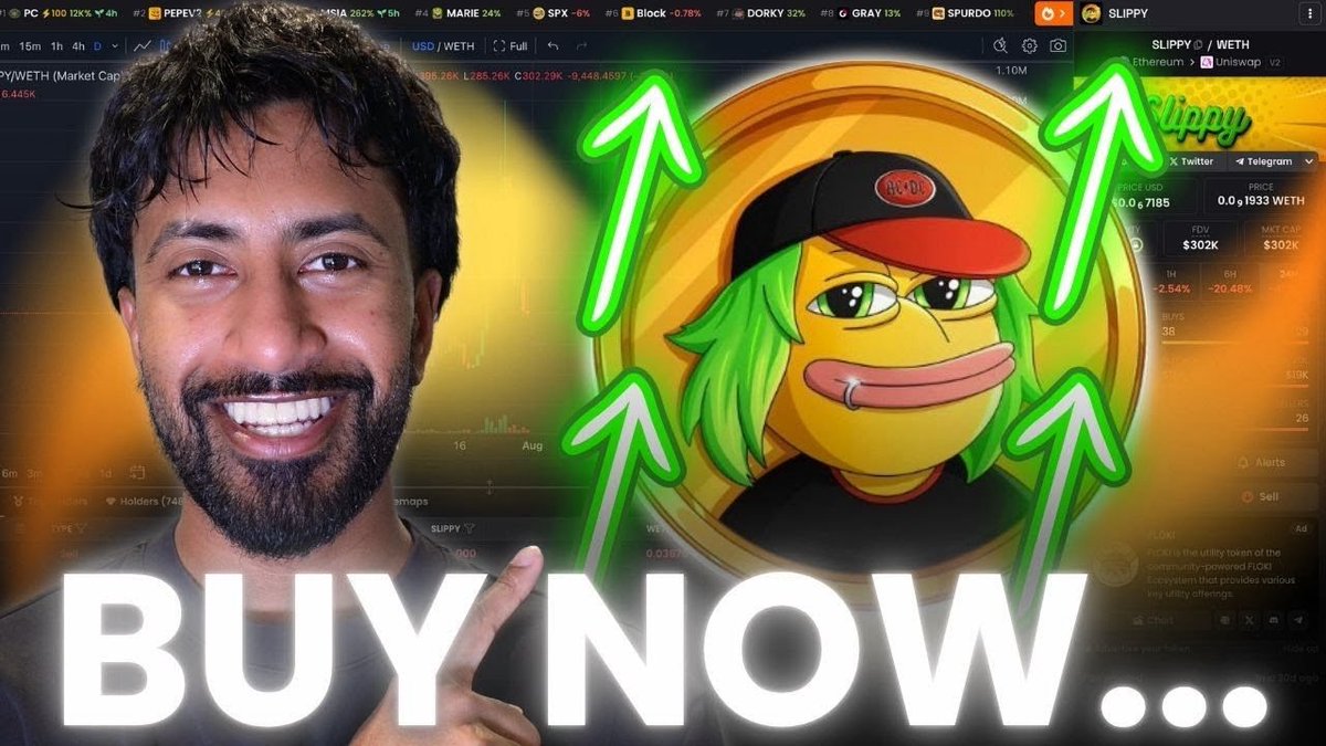 $SLIPPY is sitting on such a good level…

If you’ve seen other Matt Furie plays you know where this one is heading!

youtu.be/mSuTZSV2HsA