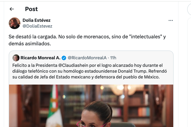 gcastroibarra's tweet photo. ¿"morenacos"? El nivel de degradación de esta señora ya es atroz. https://t.co/Ib5n96jv9Z