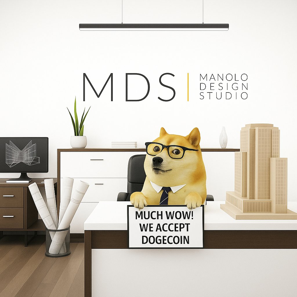 manolo_design's tweet image. Futuristic design. Future of payments. Yes, we accept Dogecoin 🚀