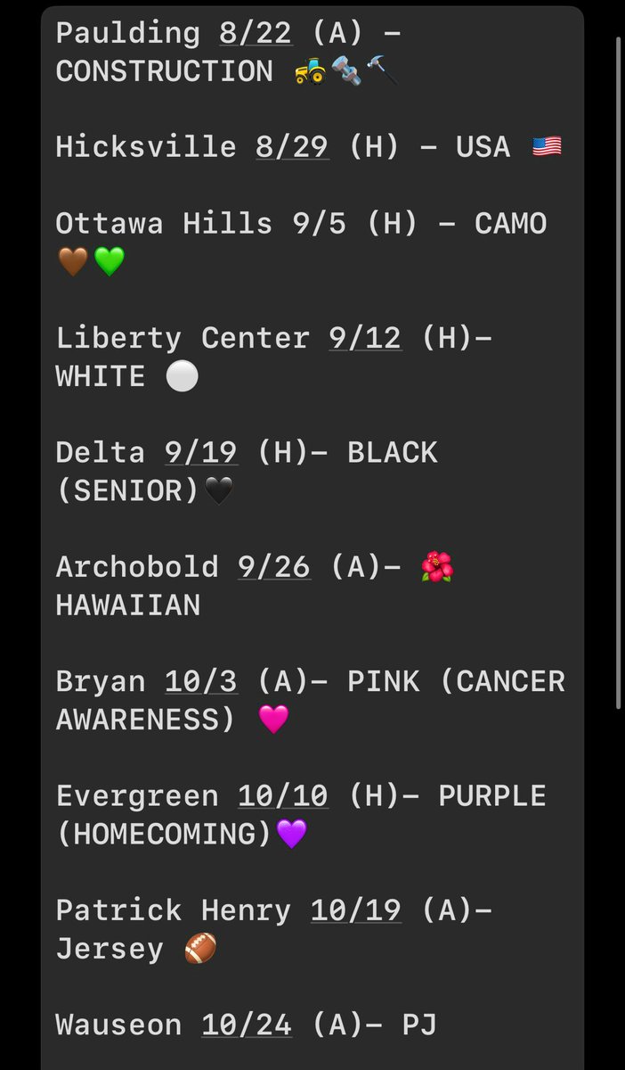 SWANTON FOOTBALL THEMES 2025 💜