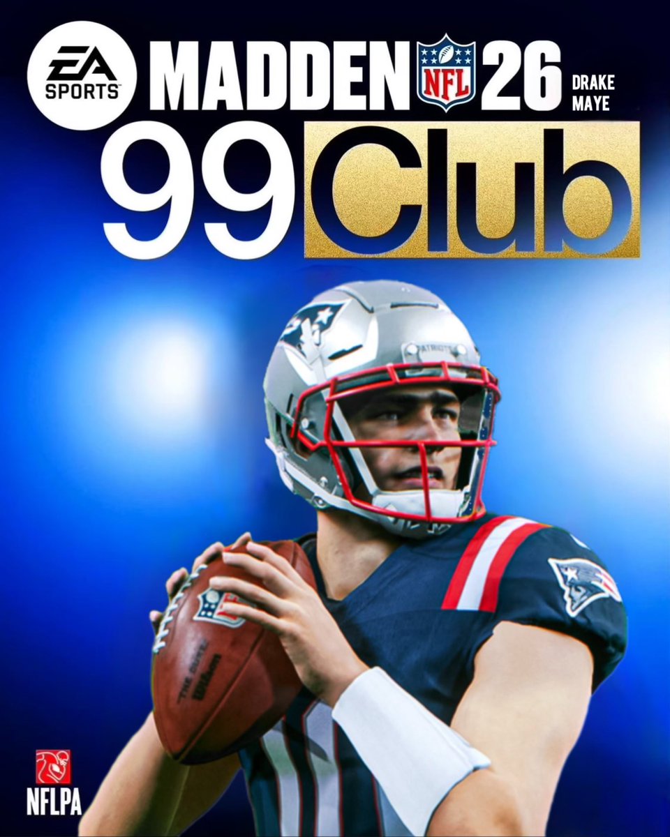 Drake Maye has officially been added to the Madden 99 club 🔥