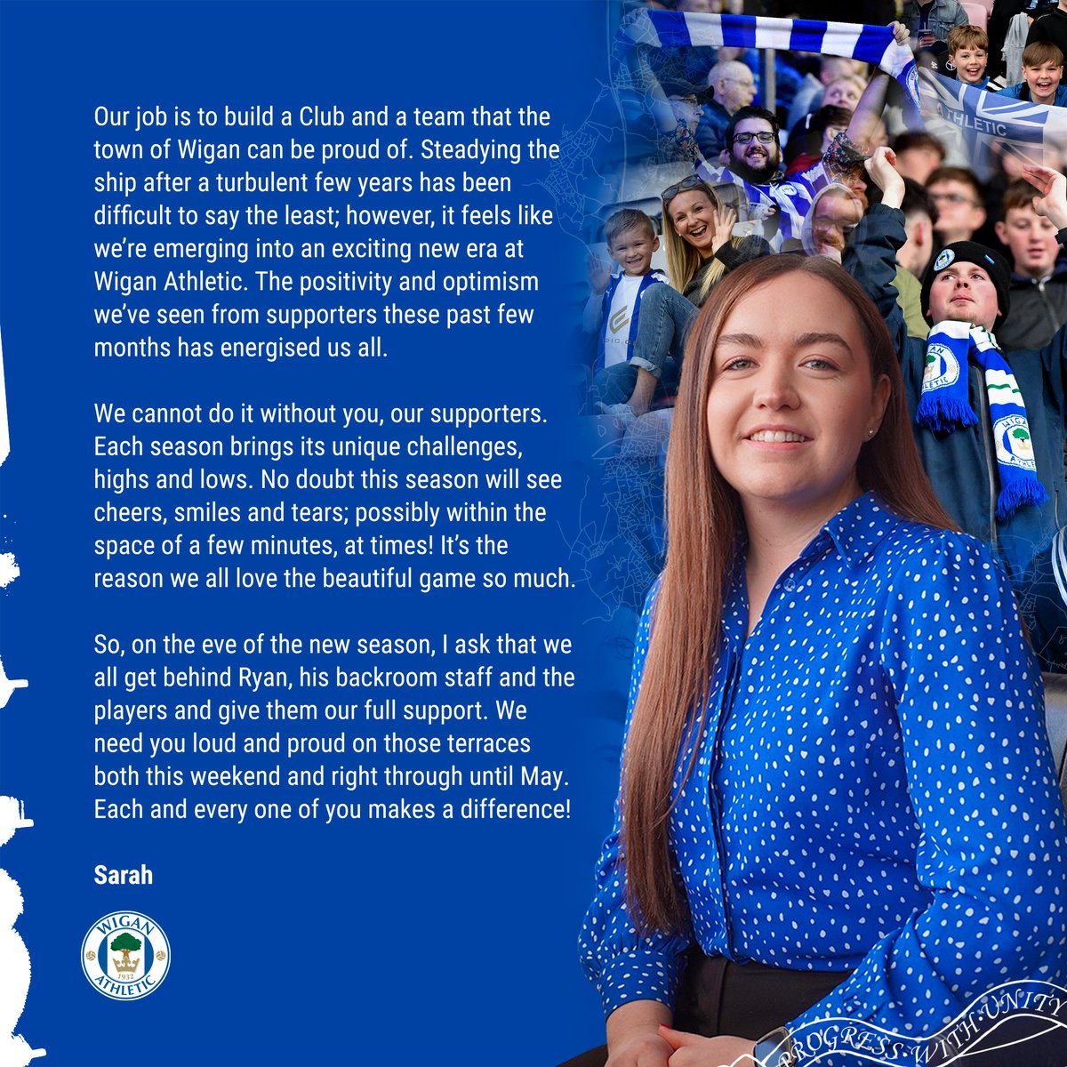 𝙔𝙤𝙪 𝙖𝙡𝙡 𝙢𝙖𝙠𝙚 𝙖 𝙙𝙞𝙛𝙛𝙚𝙧𝙚𝙣𝙘𝙚. 🫶

A message to you from Managing Director Sarah Guilfoyle on the eve of the new season. 💬 💙

#wafc 🔵⚪️