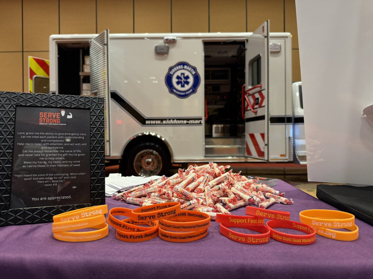 Great variety of wristbands to show  support for First Responders &amp; for Serve Strong: Corban Scott Goad Memorial Foundation @ TEMSEA Conference!  A big hit!  Great conference! <a href="/TNEMSEducation/">TEMSEA</a> <a href="/WristbandBros/">Wristband Bros</a> ServeStrong.us