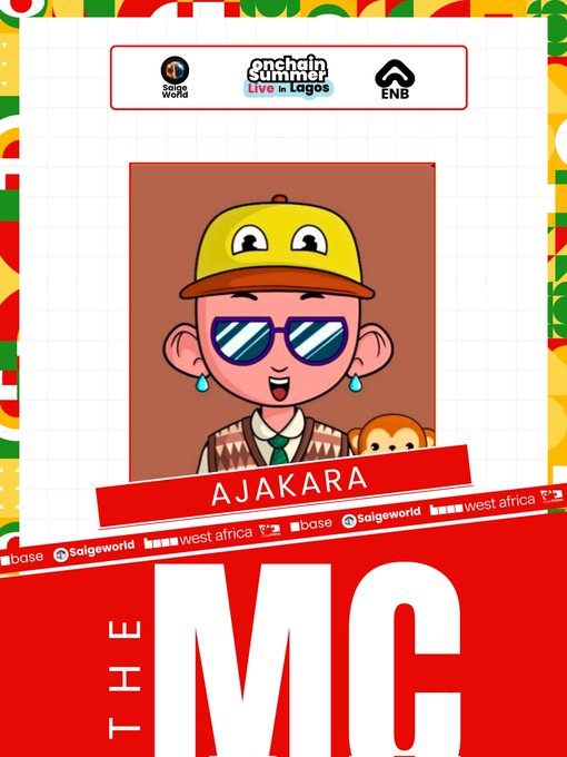 ENB 온체인 썸머 이벤트의 Ajakara The MC 포스터
