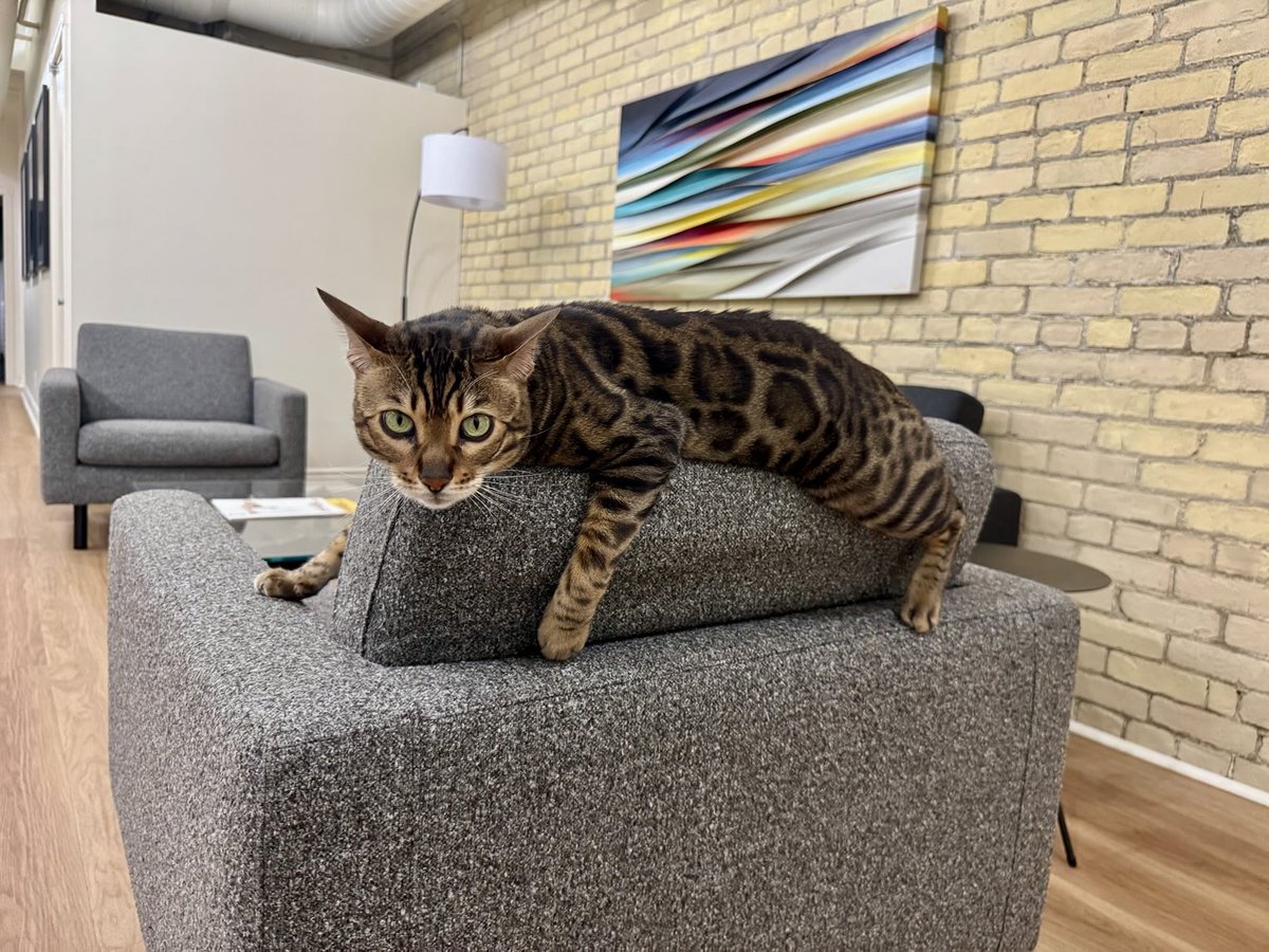 Kevin visiting us today as well.