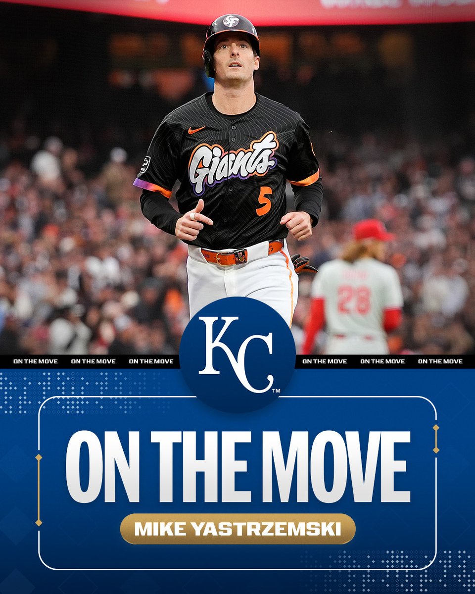 Royals reportedly acquire OF Mike Yastrzemski from the Giants, per multiple reports including MLB's <a href="/Feinsand/">Mark Feinsand</a>.